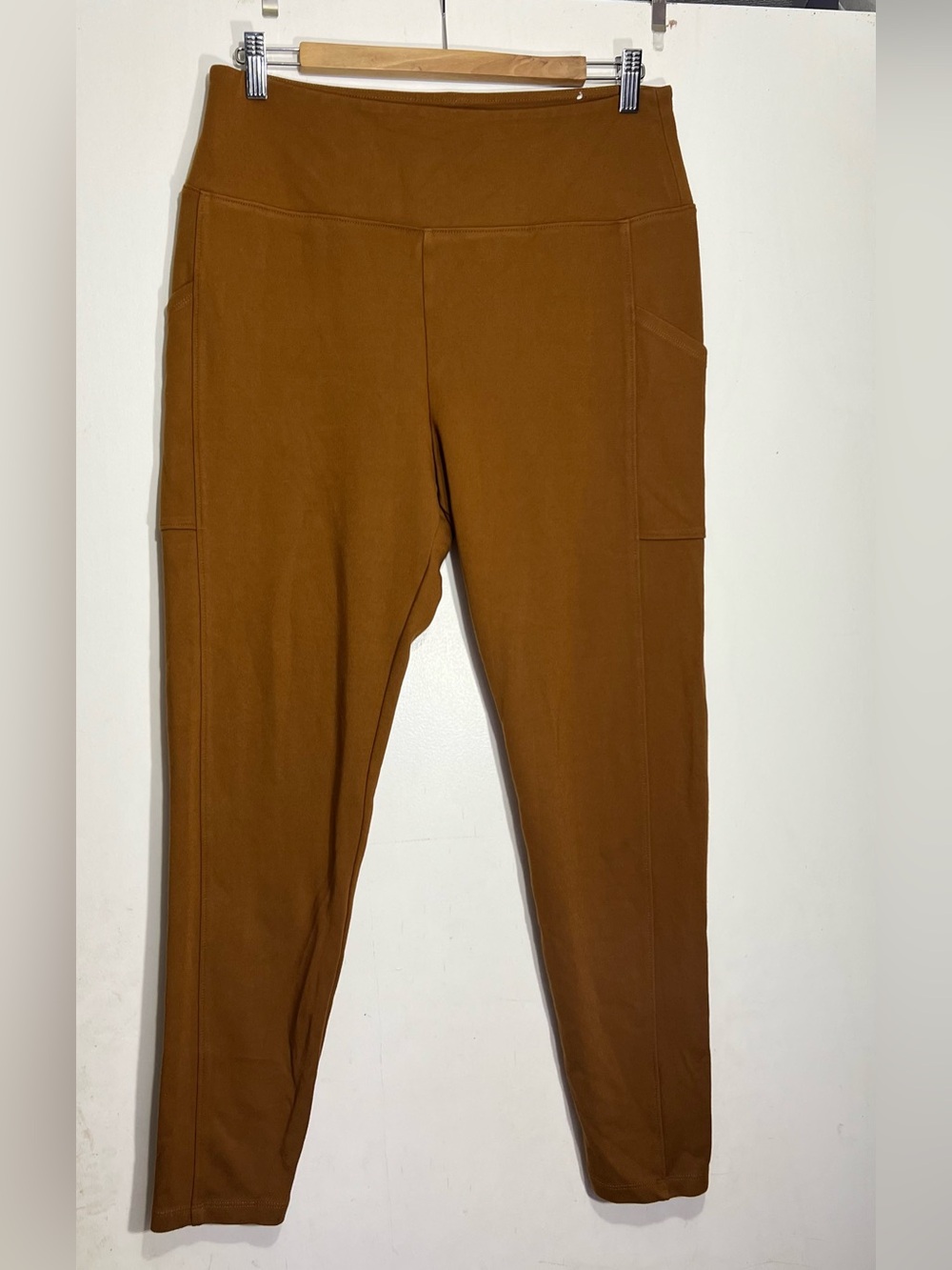 Lou & grey Women's brown/orange High-Waist Pocket Leggings size L